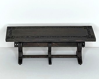 Miniature Medieval Gothic Style Large Dining Table - 1 12  or 1 24 Scale Kit