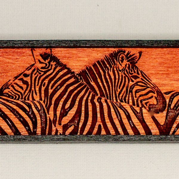 Miniature Engraved Zebras Picture Kit - 1 12 Scale