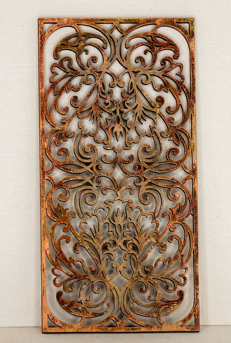 Unfinished Miniature Filigree Wall Panel or Garden Trellis F - 1 12 & 1 ...