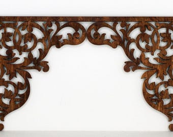 Miniature Dollhouse Filigree Fretwork - Unfinished - Style E