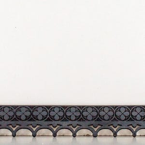 Miniature Dollhouse Gothic Style Engraved Trim - Unfinished - Style W