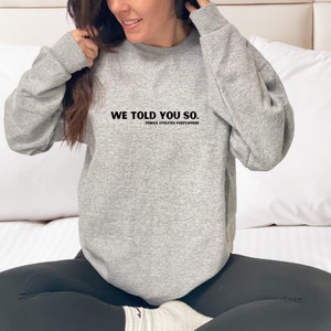 Nós te dissemos isso. SVG, atleta feminina, arquivo digital PNG SVG, mulheres nos esportes, camiseta de atleta, arquivo de camisa de basquete, wnba