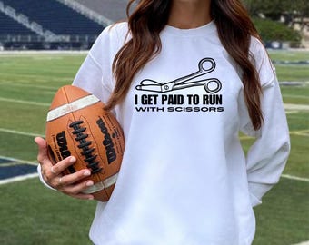 Ik word betaald om te rennen met een schaar svg, atletische trainer, atletische trainer cadeau, digitaal bestand, sportgeneeskunde PNG SVG-bestand, sportgeneeskunde