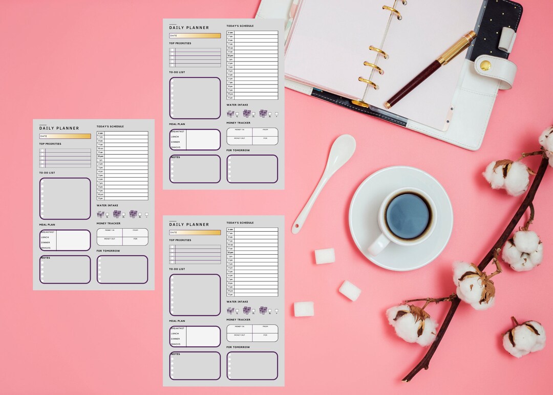 Printable Planners Goodnotes Template Daily Planner iPad Planner Etsy