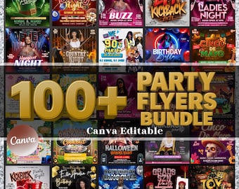 Party Flyers Bundle, Club Party Flyers, Night Club Flyers, Freaknik Party Flyer, Birthday Event Flyer Sunday Hangover Party Flyer Pool Party