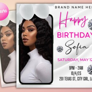 Birthday Flyer, Birthday Girl Invitation, Happy Birthday Flyer, Birthday Party Invitation, Birthday Flyer Girl, Birthday Party Invite