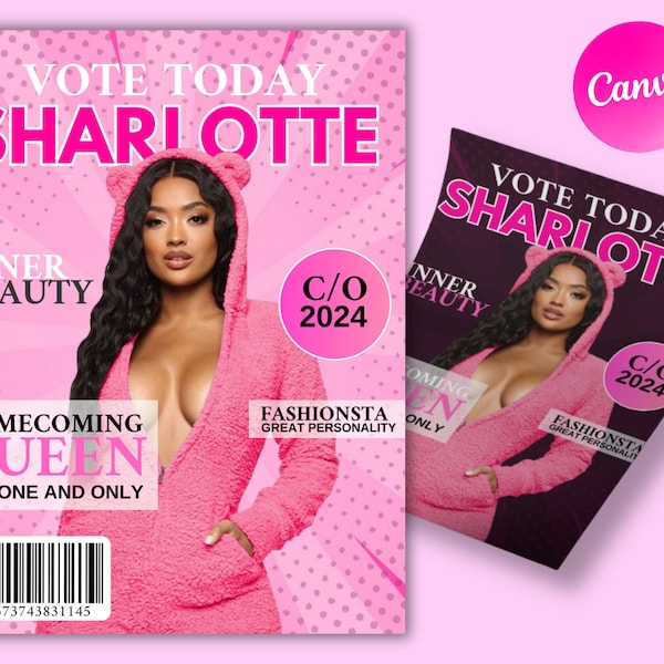 Homecoming Flyer, Homecoming Queen, Magazine Flyer, Homecoming Campaign, Homecoming Vote For Me, Social Media Flyer, Beauty Flyer