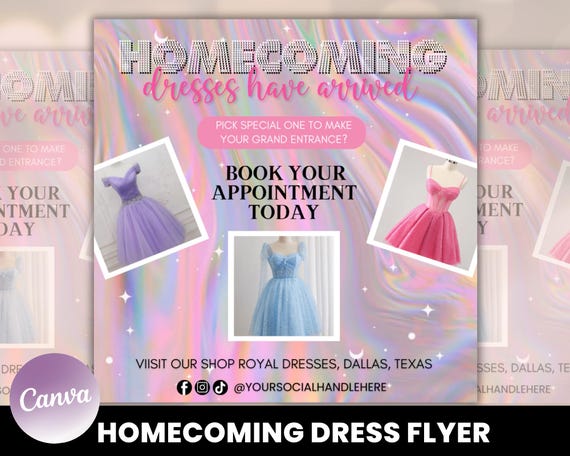 Homecoming Dress Flyer, Vote Homecoming Queen Flyer, Homecoming Flyer,  Campaign Flyer, Election Flyer Prom Queen Flyer | Editable Template - Etsy