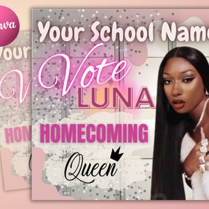 Vote Campaign Flyer , Social Media Flyer, Class campaign Flyer, high School homecoming, college homecoming