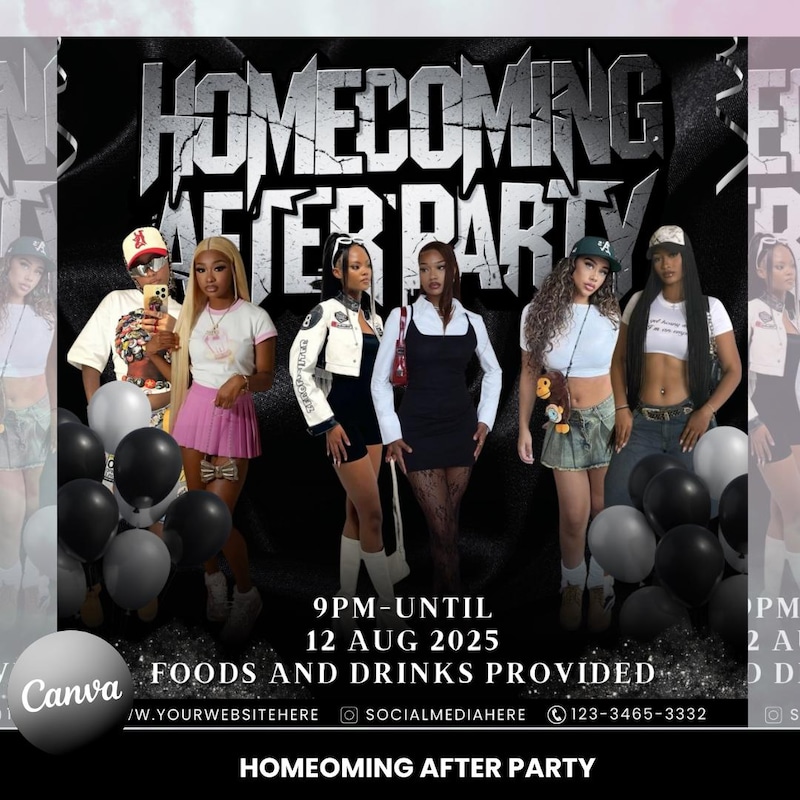 Bnb Party Flyer Template - Etsy UK
