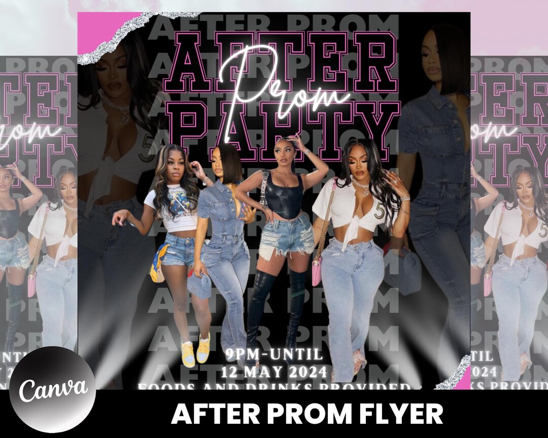 After Prom Flyer, Prom Invitation Flyer, Prom Event Flyer, Prom Send ...