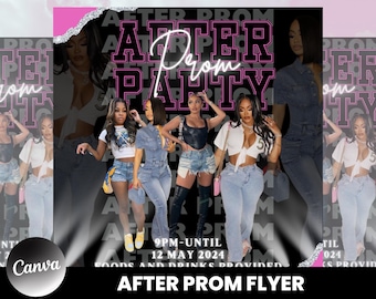 Volantino dopo il ballo di fine anno, volantino di invito al ballo di fine anno, volantino per evento al ballo di fine anno, volantino di saluto al ballo di fine anno, invito alla festa del ballo di fine anno, celebrazione della stagione del ballo di fine anno, modello per festa