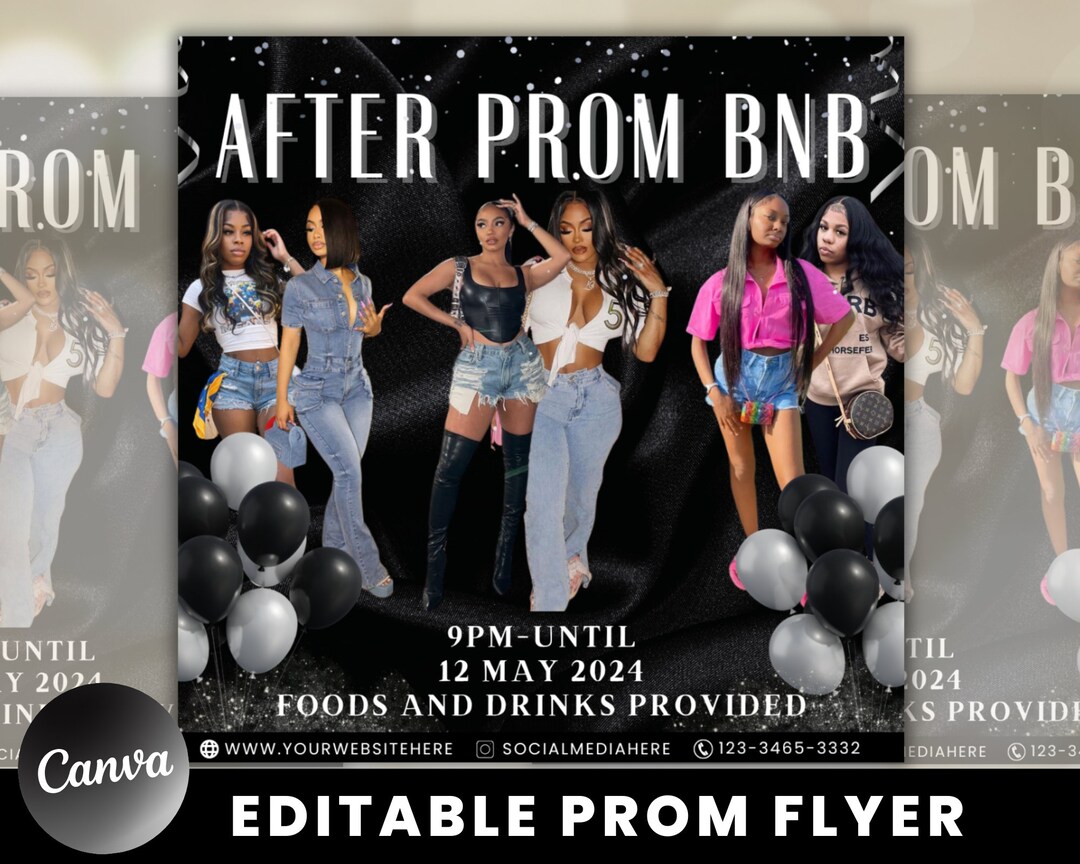 After Prom Flyer, Prom Invitation Flyer, Prom Event Flyer, Prom Send ...