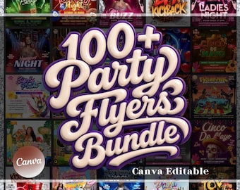 Lot de flyers pour soirée, Flyers pour soirée club, Flyers pour boîte de nuit, Flyer pour soirée Freaknik, Flyer pour anniversaire, Flyer pour la gueule de bois du dimanche