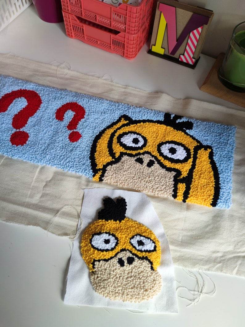 Psyduck Keyboard Punch Rug Keyboard Pad Room Decorations Etsy