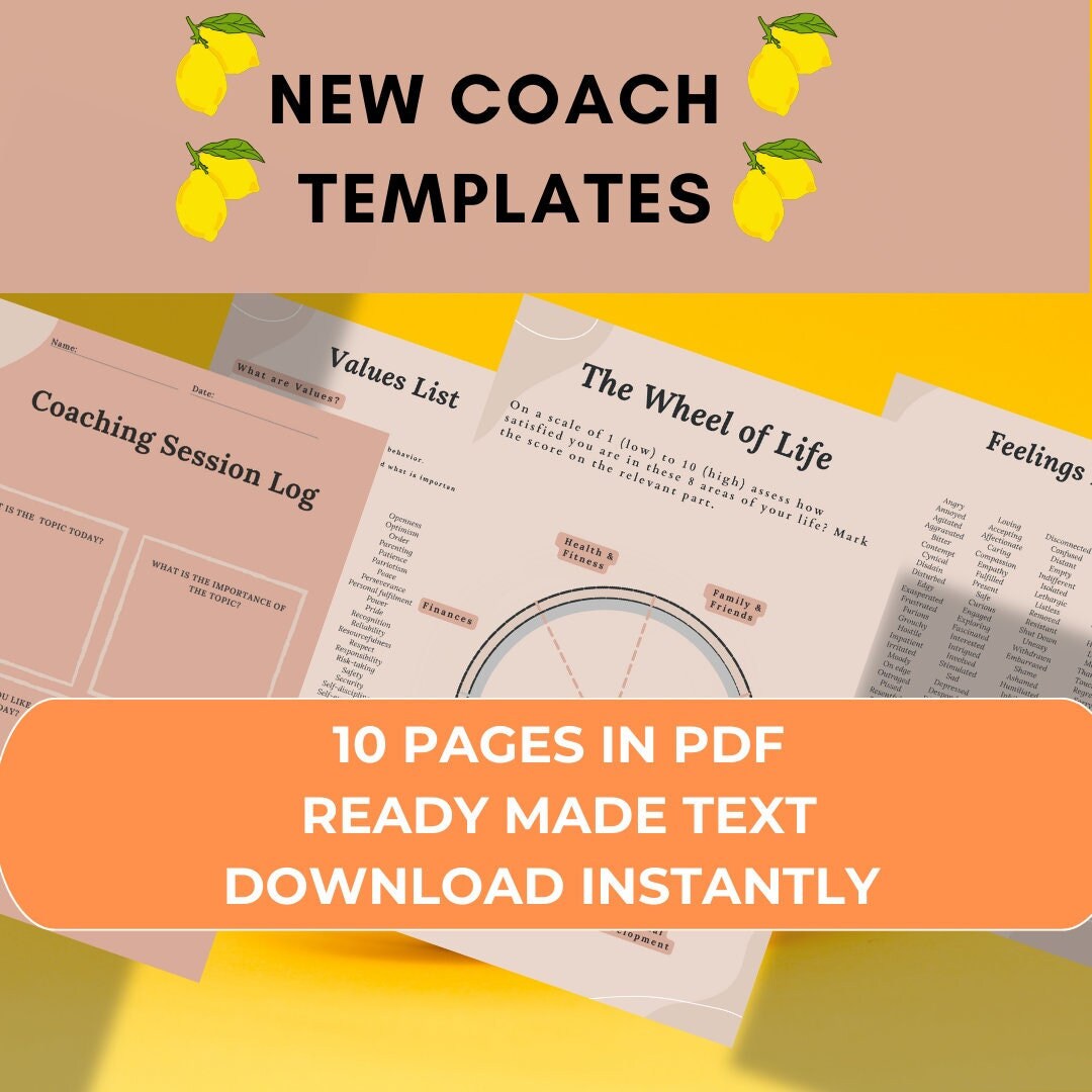 Printable Gift for Coaching, Workbook Download, Coachingworksheet ...