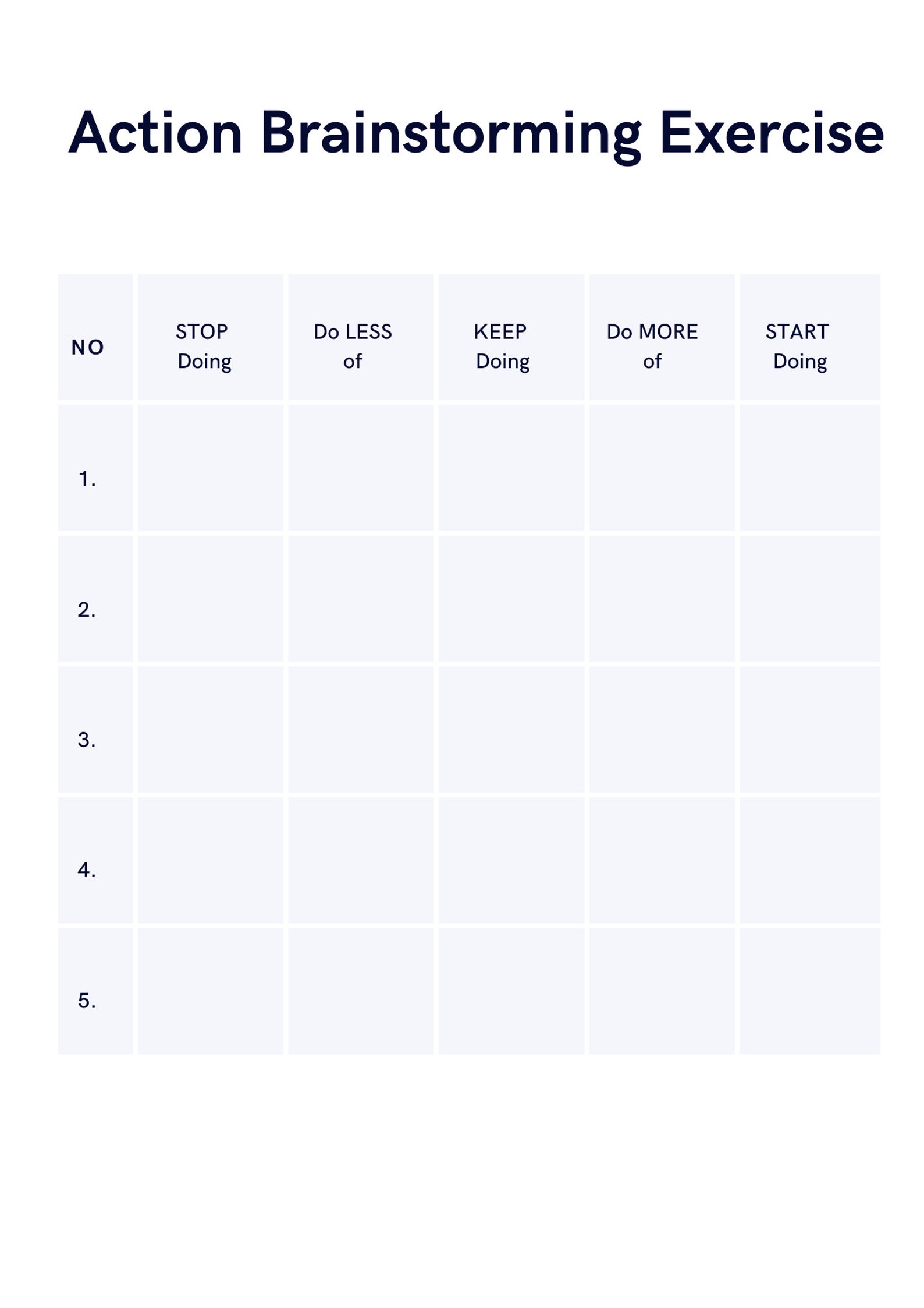 Action Brainstorming Worksheet Pdf Brainstorming Action Plan Template ...