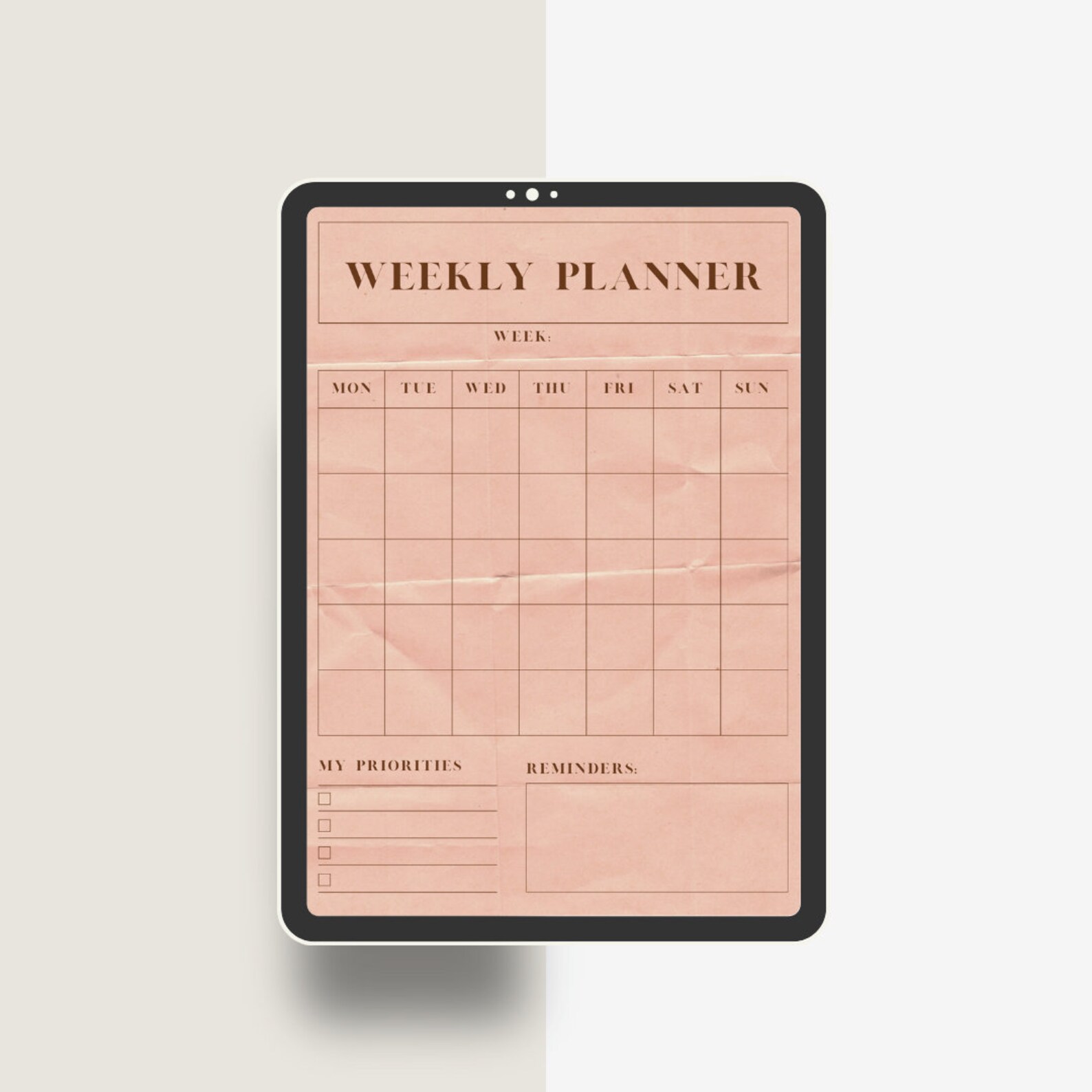 Paperlike Digital Planner Weekly Digital Template Weekly Personal