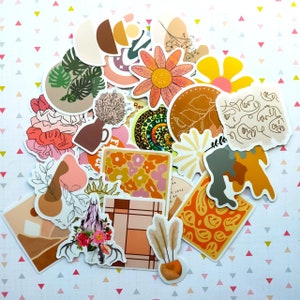 Modern Bohemian Stickers. Mystery lucky dip sticker pack.