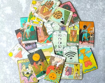 Tarot Card Stickers, mystery lucky dip sticker pack.