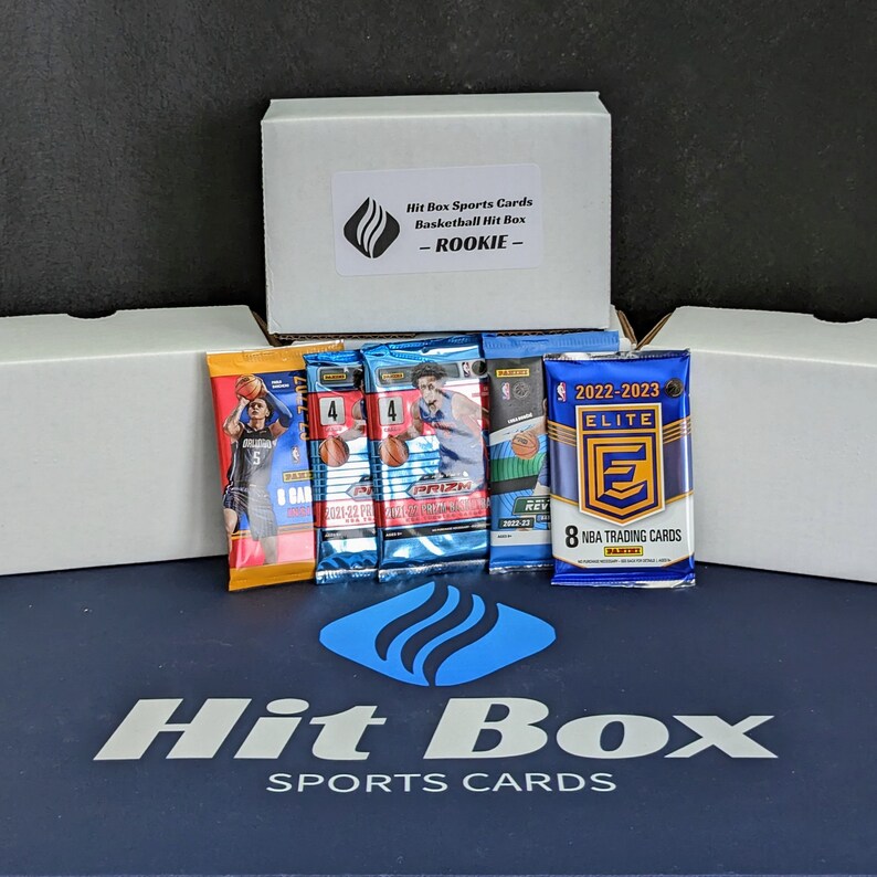 Basketball Hit Box Rookie Curated Sports Card Pack Etsy