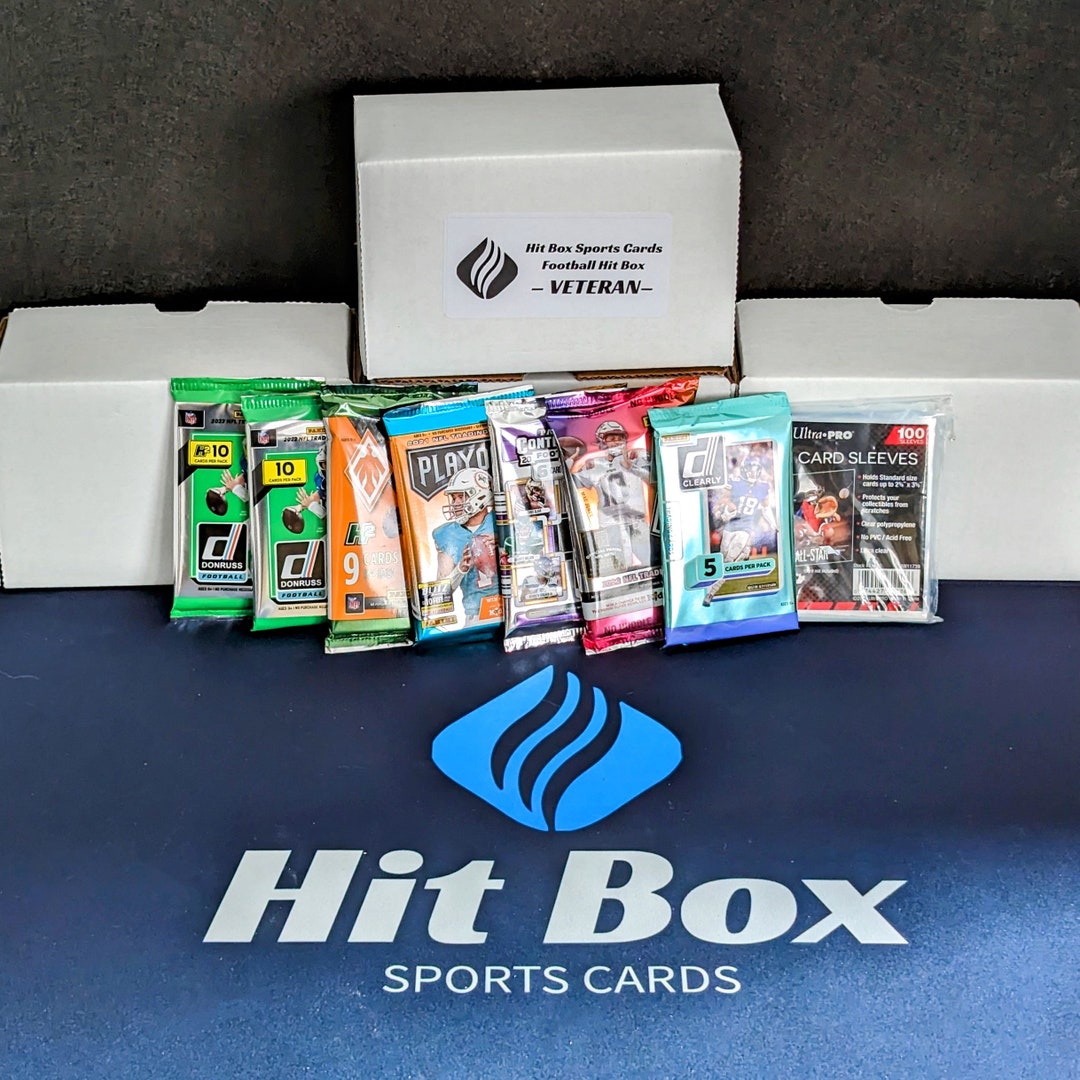 Football Hit Box Veteran Curated Sports Card Pack Etsy