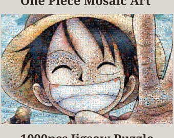 One Piece Mosaic Art Jigsaw Puzzle: Japanese Anime 1000 Piece - Etsy