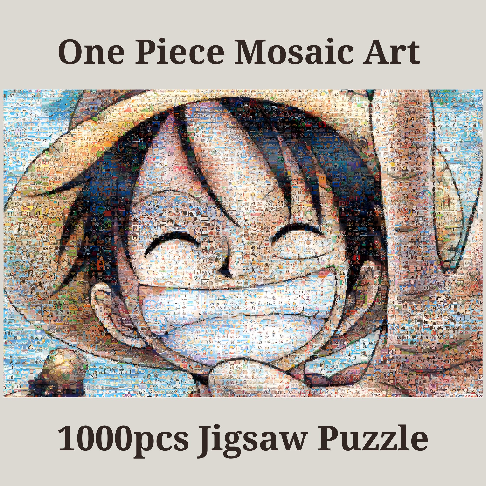 One Piece Mosaic Art Jigsaw Puzzle: Japanese Anime 1000 Piece - Etsy