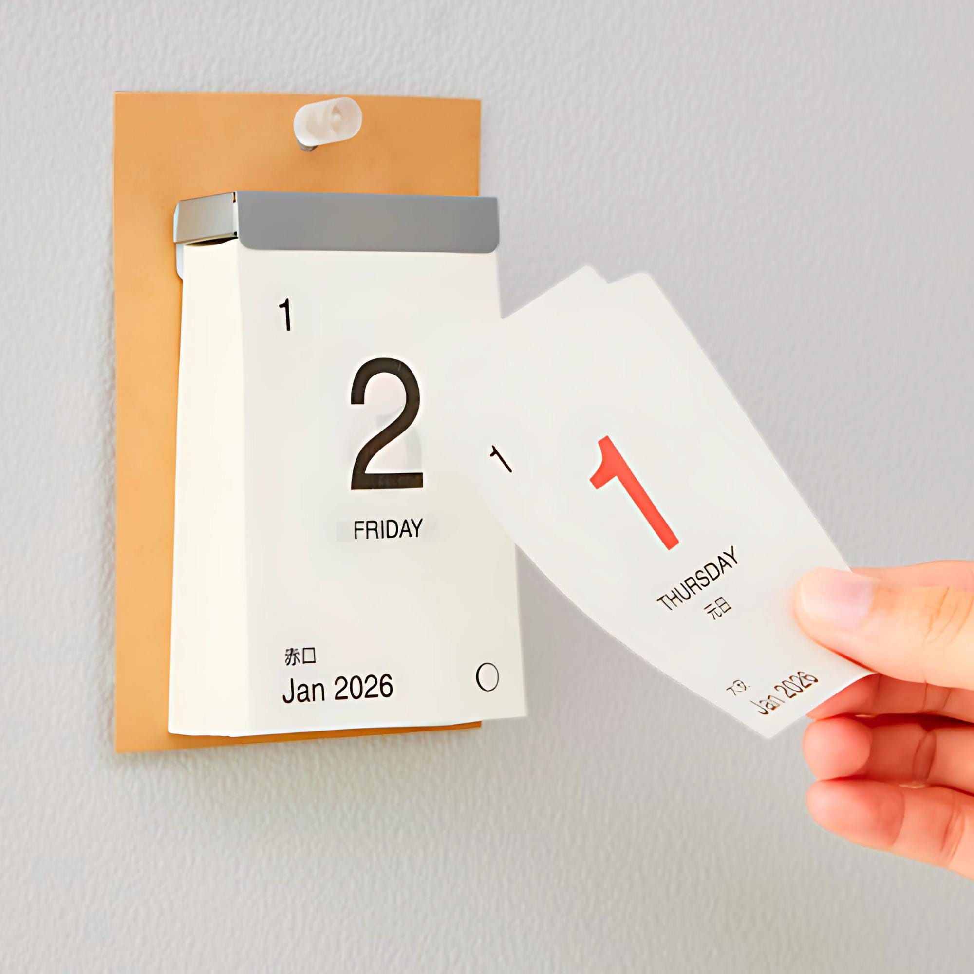 MUJI Tear-off Calendar 2026 Small Size – Japanese Stationery Gift