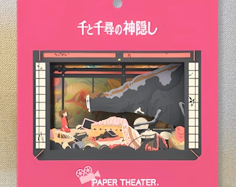 Studio Ghibli Chihiros Reise ins Zauberland Papiertheater - "DIY Kit ""Nach dem Bankett""."