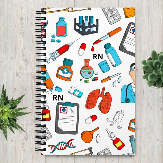 Nursing Student Gift, Spiral Notebook, Nursing Student Notes, Graduation Gift, RN Notebook, Nurse Journal, Nursing Diary, RN Gift Idea