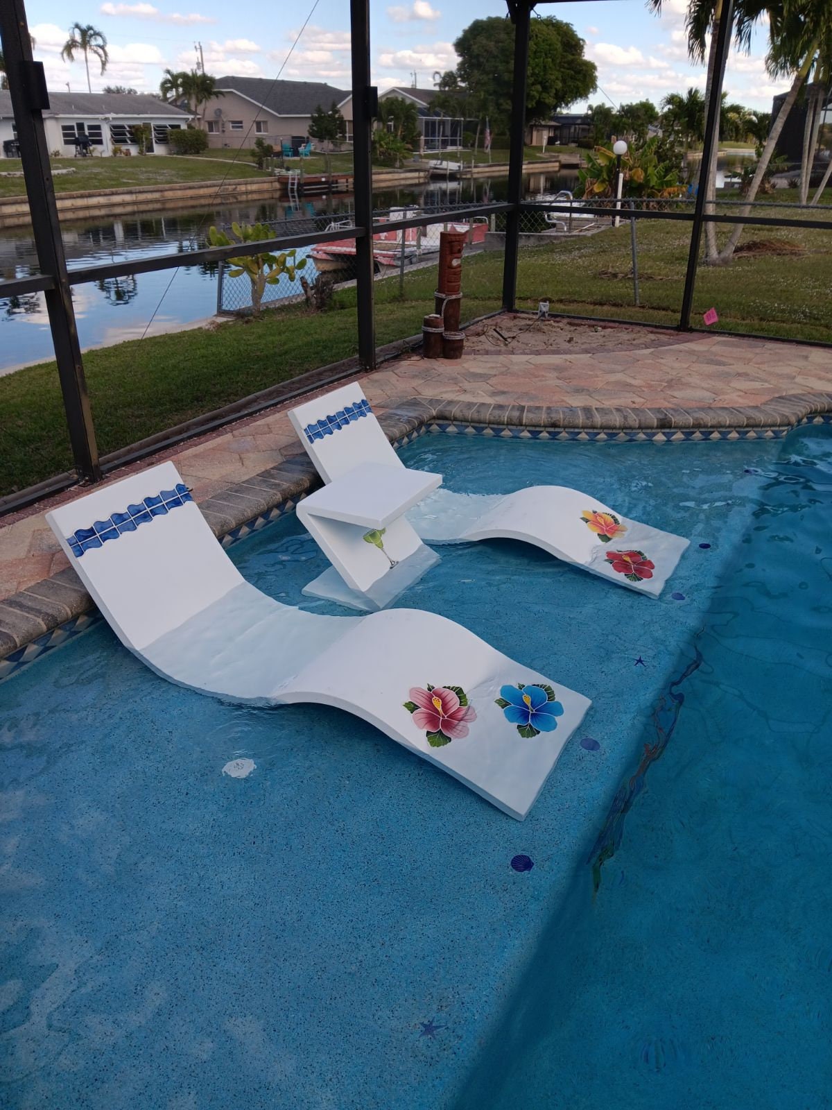 Concrete pool lounger hotsell