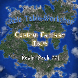 12 Custom Fantasy Landkarten von Fable Table Workshop