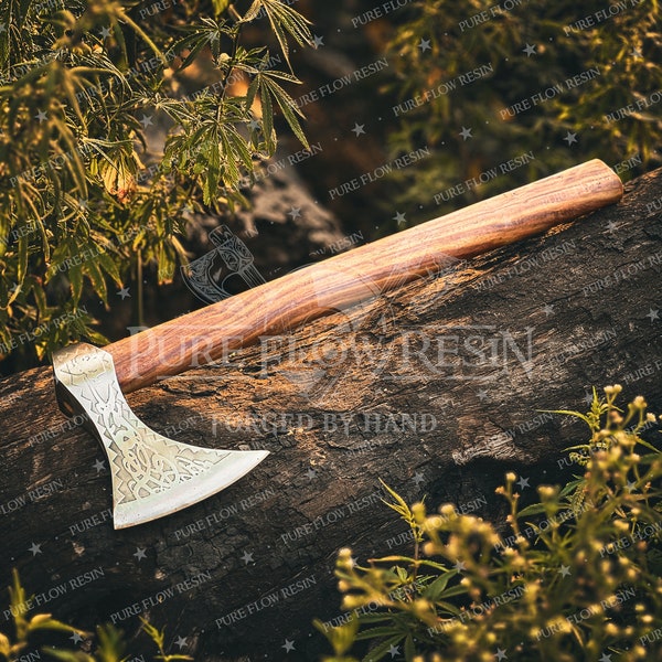 Viking forged axe - RAGNAR, Viking axe, personalized hatchet, Viking hatchet, bearded axe, Scandinavian axe buy best birthday gift for him