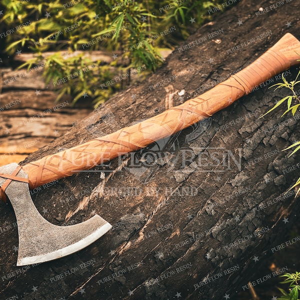 Viking forged axe - RAGNAR, Viking axe, personalized hatchet, Viking hatchet, bearded axe, Scandinavian axe buy best birthday gift for him