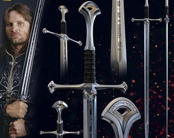 Lord of the Rings Koning Aragorn Ranger Replica Zwaard Cadeau voor hem Verjaardagscadeau Verjaardagscadeau Kerstcadeau Zwaard