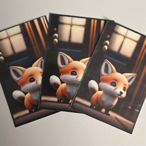 Naklejka Cute Fox, Naklejka Fox, Fox, Fox, Sztuka Fox, Sztuka, Prezent dla Miłośnika Foxa, Naklejka na Laptopa, Naklejka na Telefon, Naklejka na Butelkę Wody, Dekoracyjne, Pomysły