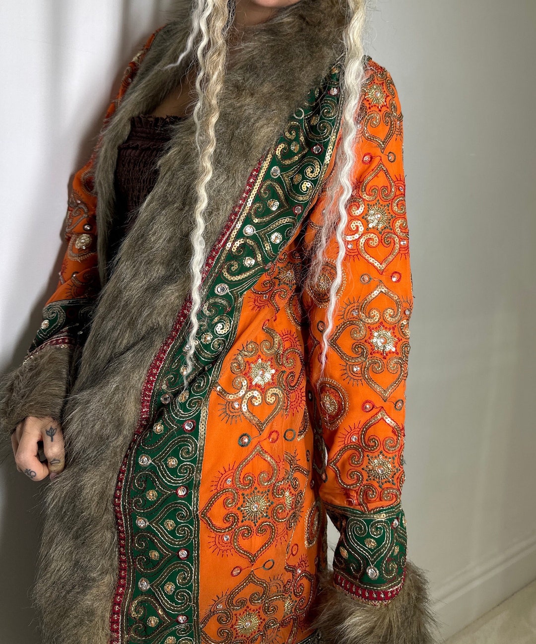 Handmade Heavy Duty Embellished Festival Coat / Jacket / - Etsy