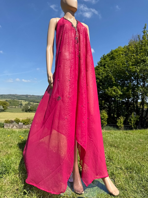Pink Unique Embellished Sundress / One Size Fits Most - Etsy Israel