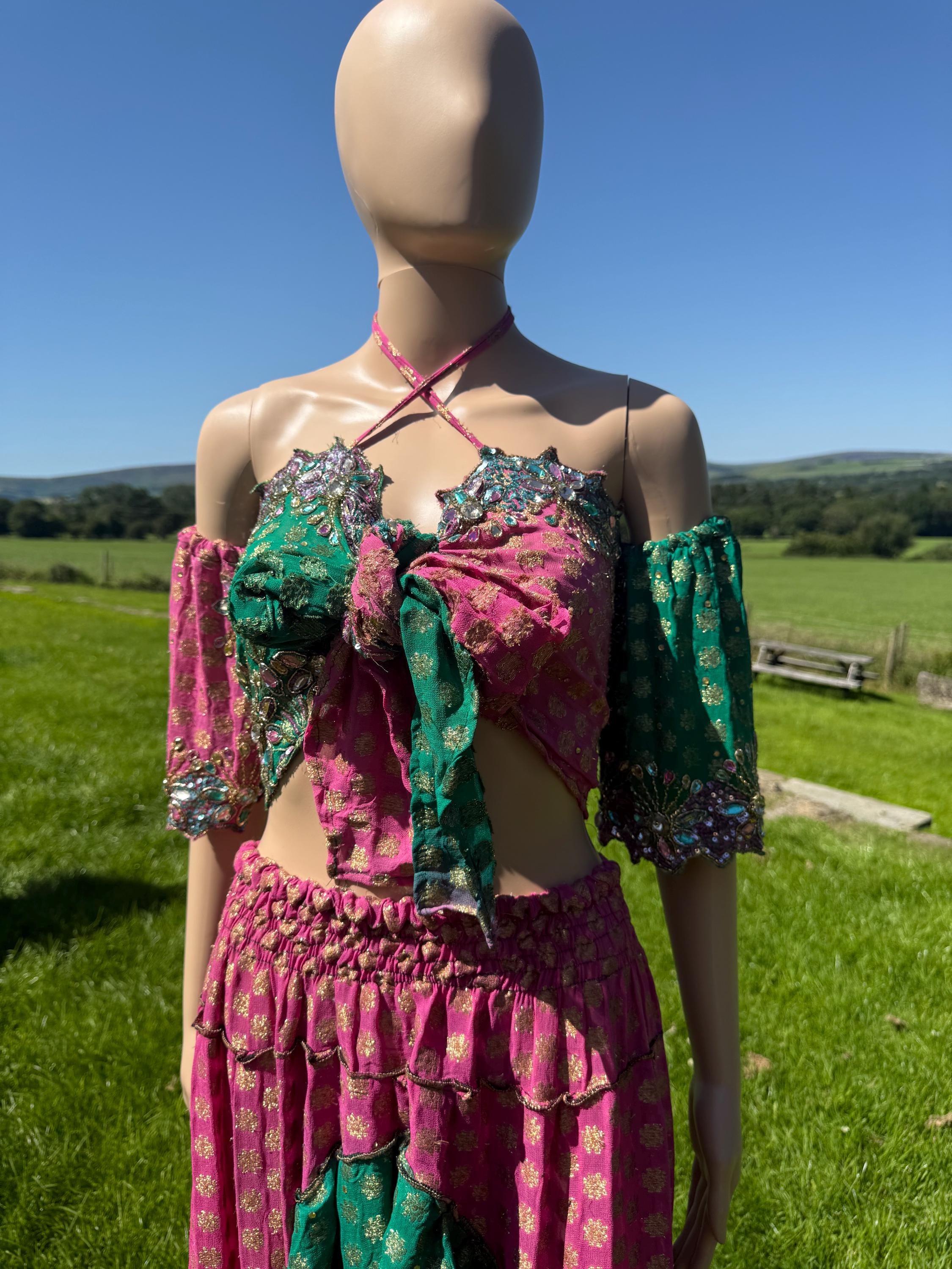 green dress juniors Rainbow Unicorn Fairy Dress for Girls