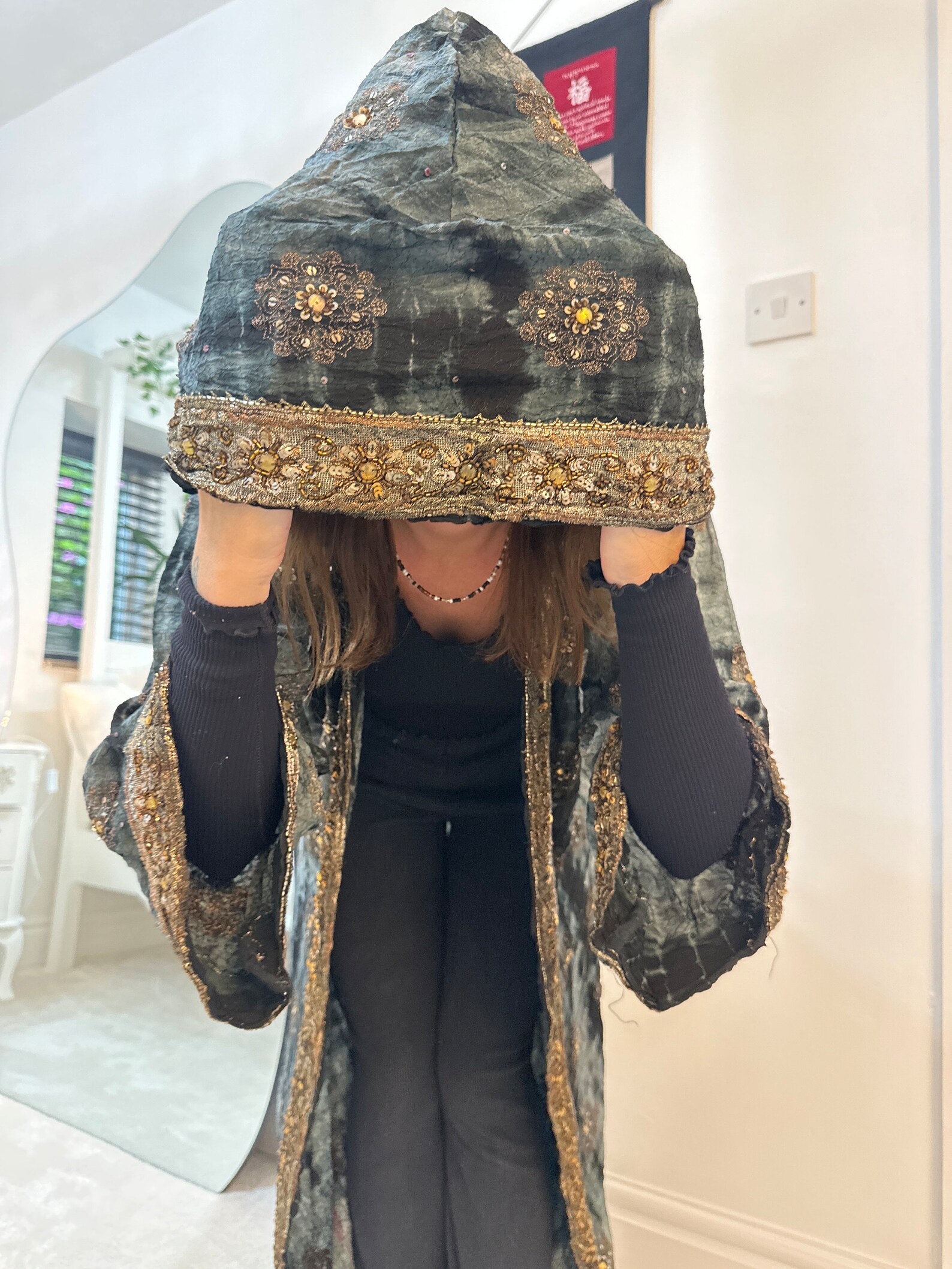 Men Women Hooded Towel Changing Wearable Cloth Swimsuit - View #12