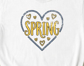 Comfort Colors Spring Heart T-Shirt, Vintage Loving Graphic Tee