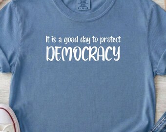 Comfort Colors Democracy T-Shirt, We The People Political Tee