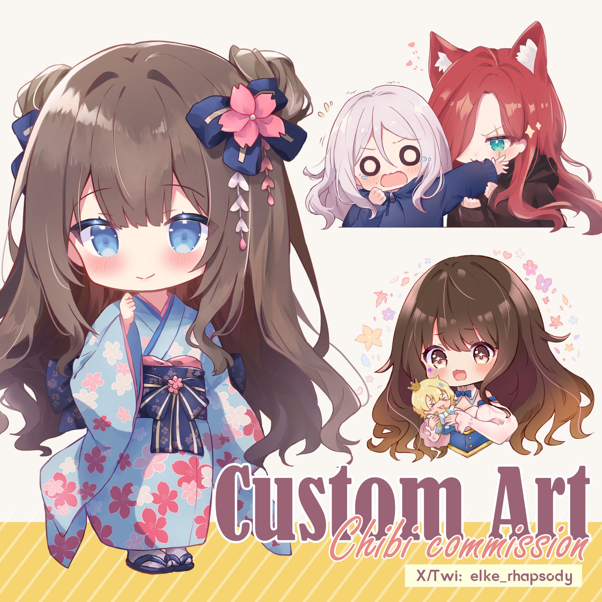 Custom Cute Chibi Anime Icon Art Commission