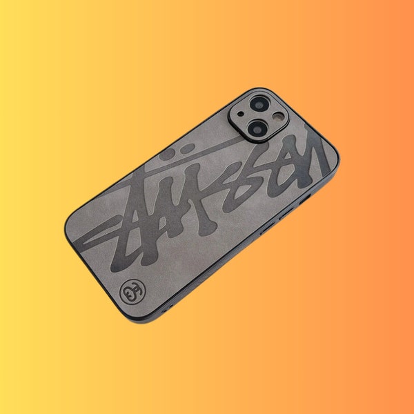 Funda de teléfono de cuero suave como Y2K para iPhone 15 14 13 12 11 XS Pro Mini Promax, funda de teléfono antihuellas, funda de teléfono antideslizante