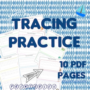 Pre Handwriting Line Tracing Worksheets| Preschool Printable| Homeschool| Preschool Worksheet| Educational Printables| Preschool Handwriting