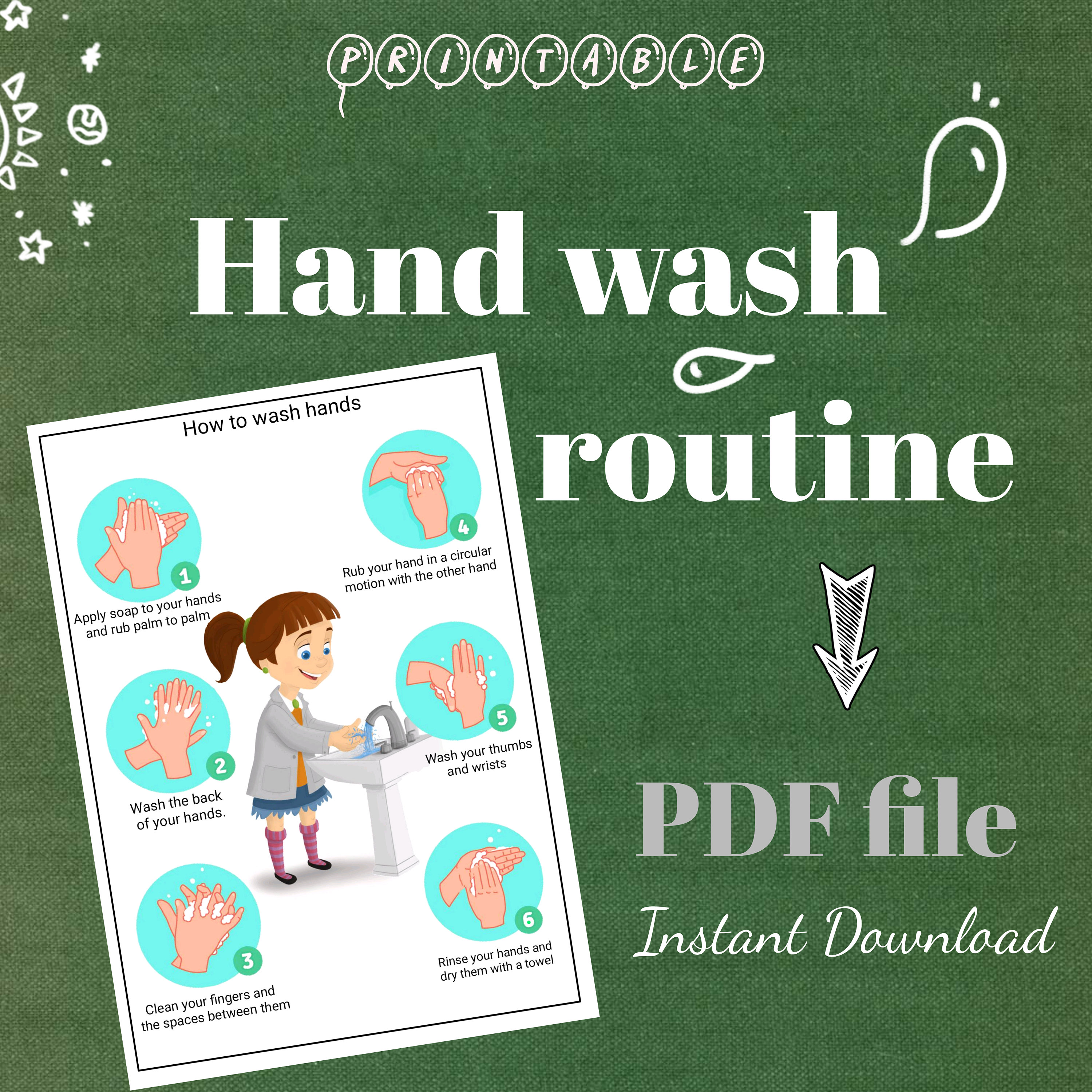 Hand Washing Poster For Preschoolers Hand Washing Poster For Preschoolers