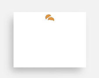 Croissants Flat Notecard Set