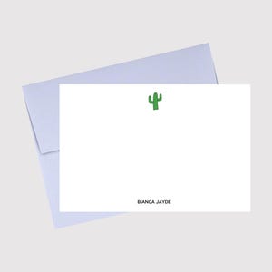 Cactus Personalized Stationery – Western Stationery Set, Bachelorette Gift, Birthday or Housewarming Gift, Mother’s Day or Wedding Gift