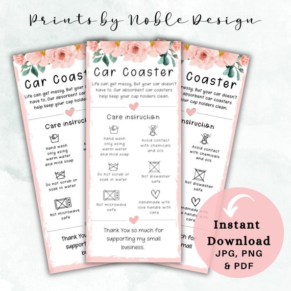 Car Coaster Packaging Templates Canva Coaster Printable -  in